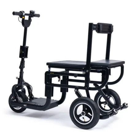 Détail de la batterie et du système de charge du scooter