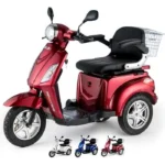 Panier de transport arrière et feux du scooter mobilite